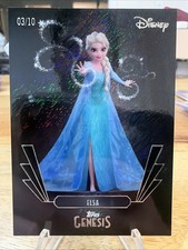 2025 Topps Genesis Disney Elsa Black Shimmer /10 picture