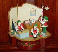 Vintage Christmas Expressions Animated Musical Decor item, AS IS picture