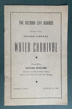 1947 - Belmar NJ - LIFE GUARDS Water Carnival Program - Monmouth Co. - Very Nice picture