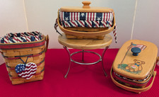 Longaberger  1995, 1996 & 1997 All American Basket sets picture