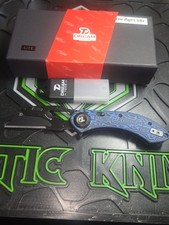 Dream Tech D4518MBL Lite Pocketknife Blue/Black G10 SS Plain Liner Clip Manual picture
