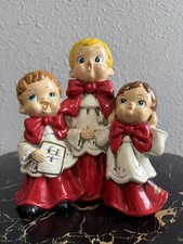 Vintage Joseph Originals Japan Music Box 3 Choir Boys 7 1/2in Tall WORKS picture