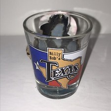 Billy Bob’s Texas Fort Worth Souvenir Shot Glass With Attached Animated Cowboy picture