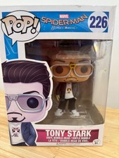 Funko Pop Marvel Spider-Man #226 Tony Stark Vinyl Bobble-Head Figure - NIB picture
