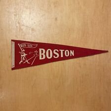 Vintage 1940s Boston Red Sox Baseball 5x15 Felt Pennant Flag picture