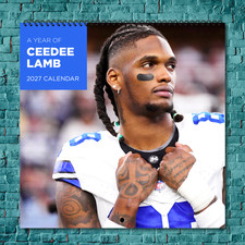 CeeDee Lamb 2027 Wall Calendar 12 Month Celebrity Photo Fan Collectible picture