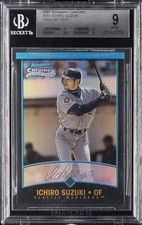 2001 BOWMAN CHROME ENGLISH #351 ICHIRO SUZUKI ROOKIE RC BGS 9 picture