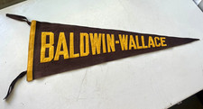 Vintage Baldwin-Wallace College Felt Pennant Banner 1940-50’s picture