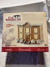 Rare Enesco It’s a Wonderful Life Series 2 “City Hall” 4/4 picture