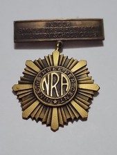 Vintage 1930s NRA Military School Rifle Match Medal Award Indoor picture