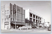 Tiffton, Georgia GA Main Street View Old Cars Loel's Cafe RPPC c1940s Postcard picture
