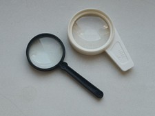 Lot of 2 Vintage USSR Magnifying Glasses 3x Plastic Magnifiers Boxed Fotopribor picture