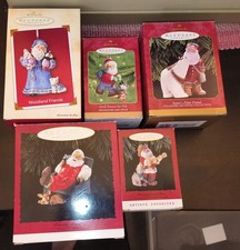 Lot Of 5 Hallmark Keepsake Ornament Dates 1993-2002 Shipped with the container picture