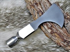 CUSTOM MADE AXE HEAD HATCHET TOMAHAWK TACTICAL 1095 HIGH POLISH CARBON STEEL 629 picture