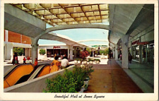 1962 Atlanta Georgia Lenox Square Mall escalator postcard a49 picture