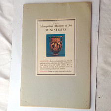 Metropolitan Museum of Art Miniatures Album V Arts of Ancient Greece PB Illus picture