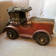 c1911 Ford Model T Torpedo Runabout Roadster Hand Made Large Antique Model Car picture