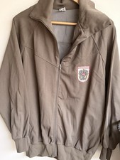 Vintage 2002 Austrian Bundesheer Military Track Jacket Brown Large picture