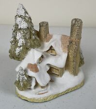 Vintage 1984 David Winter English Cottage Snow Cottage Hand Painted - No COA/Box picture