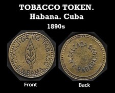 Antique Tobacco Token of Cigar Factory Wage. 1890s. Cigar Collectibles picture
