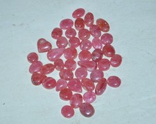 43 PCS LOT Rhodochrosite Ortiz gem quality cabochons from Argentina * deep red picture