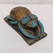 Egyptian Scarab Beetle Decor, Ancient Egypt Style, Handcrafted Pharaonic Artwork picture