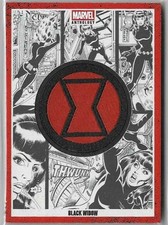2025 Panini Marvel Anthology Memorabilia Badge-Card Black Widow picture