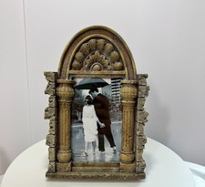 Gothic Cathedral Arch Photo Frame Architectural Resin 4x6 Distressed Stone Ruins picture