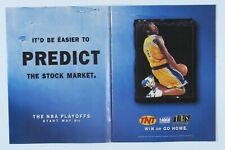 Kobe Bryant Los Angeles Lakers 1999 TNt Playoffs Original Print Ad 8.5x11