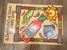 Vintage Tabasco Hot Sauce 17x12 Tin Sign picture