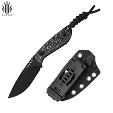 Kizer Buddy Fixed Knife Compact M390 Blade Fat Carbon White Storm Handle 1081A9 picture