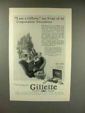 1926 Gillette Tuckaway Razor Ad, Corporation Executives picture