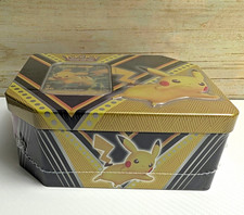 Pokémon TCG V Powers Tin Pikachu V Gold 2020FactorySealed 2 Evolving Skies packs picture