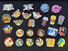 Lot Of 25 Disney Mystery Pack Pins Ariel Mickey BFFs R2-D2 Simba Dumbo Hatbox picture