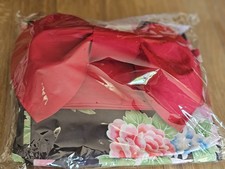 NEW Elle Poem Japanese Yukata & Obi Set Black Floral 100% Cotton Floral Kimono   picture
