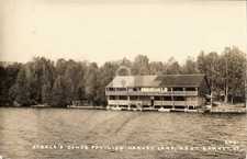 c1920 Steele's Dance Pavilion Harvey Lake West Barnet VT RPPC Postcard COPY picture