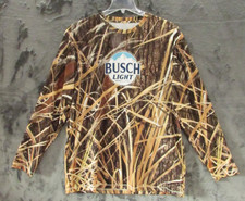 F.S.P. by HTT Busch Light MENS XXL 2XL CAMO CAMOURFLAGE Dri Long Sleeve T Shirt picture