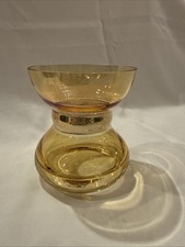 Vintage Mid Century Amber Art Glass 5