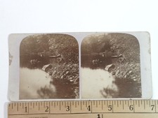 Boating at Medford Pond Stereoview E.C. Fernald 1869 Massachusetts Americana picture