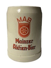Vintage MAB Mainzer Aktien-Bier Schutz Marke 0.5 L Stoneware Mug picture