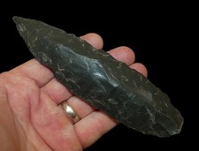 ARCHAIC BLADE KLAMATH CO OREGON OBSIDIAN INDIAN ARROWHEAD ARTIFACT STERMER COA picture