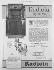 1924 RCA Radiola Super-VIII Floor Model Cabinet Radio - Ad #2262 picture