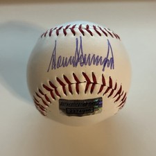 Donald Trump Signed Baseball W/COA Autographed Ball picture