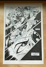 BABY ANGEL X #3 original art 1995 wicked cool BATTLES STINKING DEATH 1995 picture