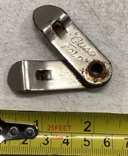 Vintage Quad Fold Mini Bottle Opener Keychain Tool Metal Miniature picture