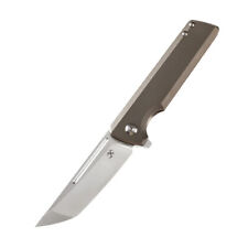 Straightback Folding Knife Pocket Hunting Survival Camp CPM-S35VN Steel Titanium picture