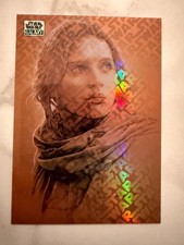 2025 Topps Chrome Star Wars Galaxy Jyn Erso LogoFractor /77 #69 Rogue One picture