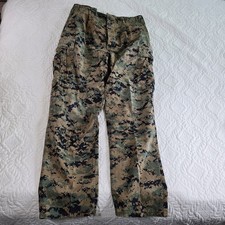 USMC MARPAT Woodland Digital Camo Utility Combat Pants Trousers Medium... picture