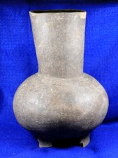 Tripod Water Bottle Authentic Prehistoric Pottery Artifact Arrowhead Indian picture