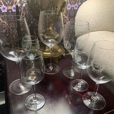VTG Napa Valley Wine Glasses Lot of 7. Erik Hoglund Boda, Mondavi, ZD, Cakebread picture